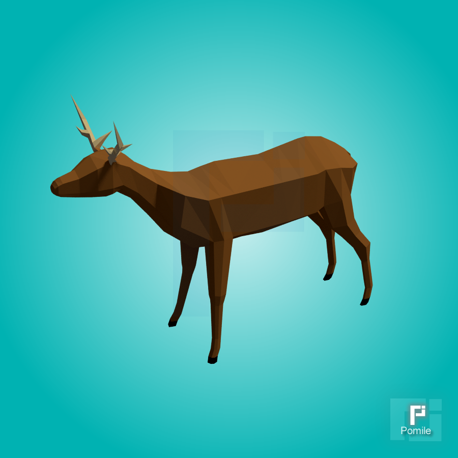 Deer Low Poly Rigged